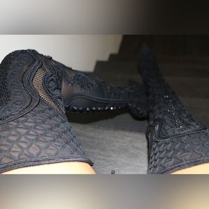 Sergio Rossi Thigh High Embroidered Boots 36.5